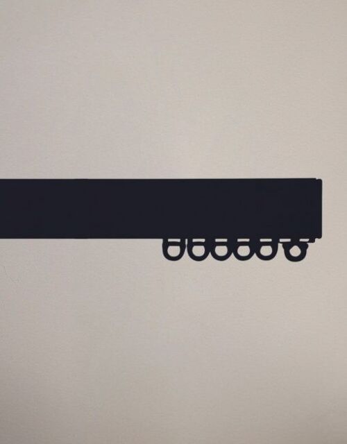 Alex Curtain Rail - Black 150 cm