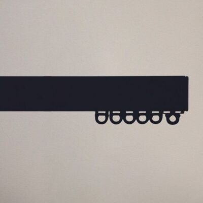 Alex Curtain Rail - Black 200 cm
