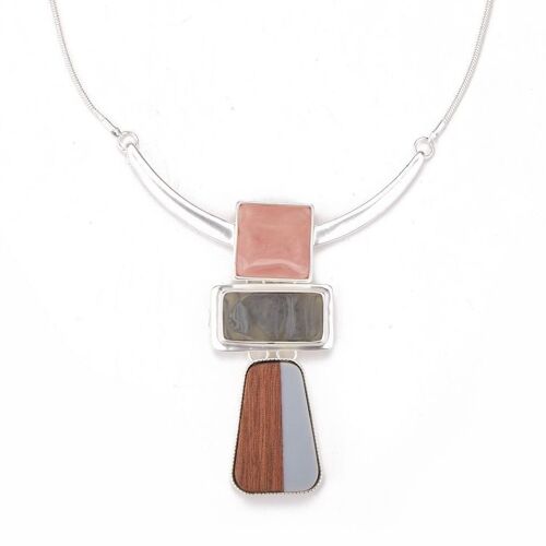 Aimi - Collier rose gris