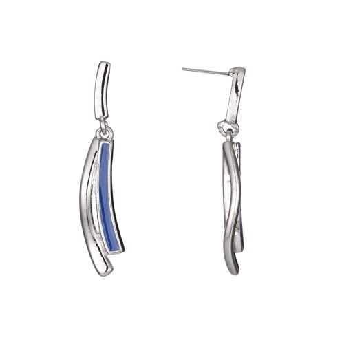 Babette - Boucles d'oreilles à tige bleue