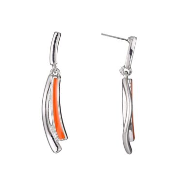 Babette - Orange Stud Earrings