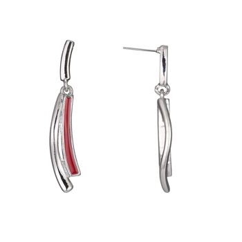 Babette - Boucles d'oreilles à tige rouge 1