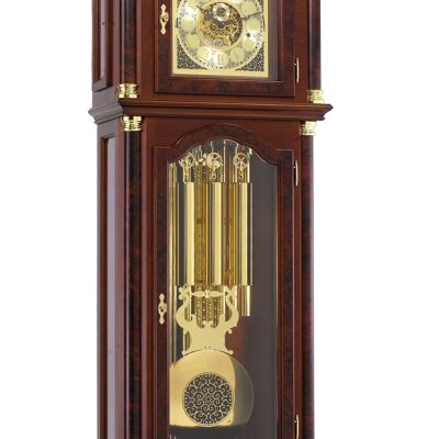 Hermle 01210-031171 grandfather clock with decorated large pendulum