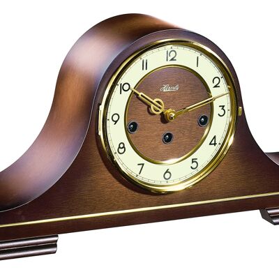 Hermle 21092-030340 Mechanical table clock with glass bezel