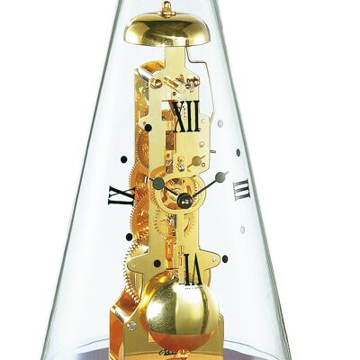 Hermle 22716-070791 Reloj de mesa mecánico con acristalamiento cónico