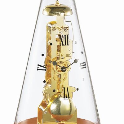 Hermle 22716-160791 Reloj de mesa mecánico con acristalamiento cónico