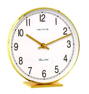 Hermle 22986-002100 Horloge de table style laiton Doré