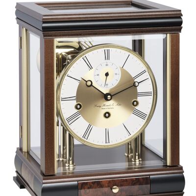 Hermle 22998-030352 Elegant table clock, mahogany