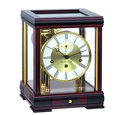 Hermle 22998-070352 Elegant table clock, walnut