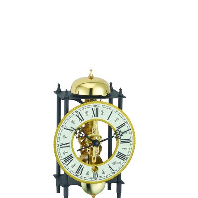 Reloj de estilo antiguo Hermle 23003-000711, negro y dorado.