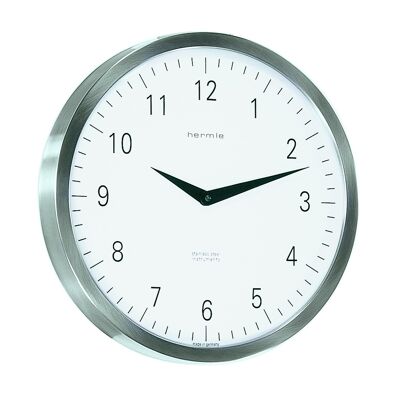 Reloj Hermle estación de tren 30466-002100 cuarzo, plata