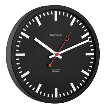 Horloge de gare Hermle 30471-742100 quartz, noir 3
