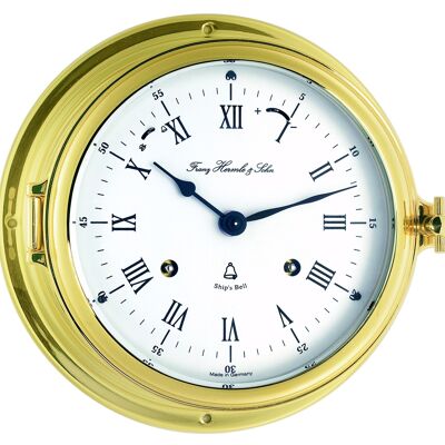 Hermle 35065-000132 ship's clock, brass, gold