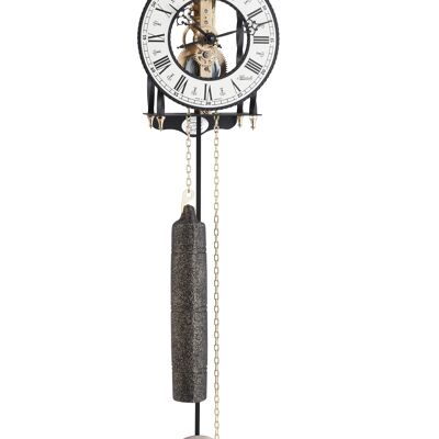 Hermle 70503-000711 skeleton pendulum wall clock movement rose, white