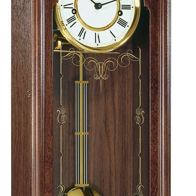 Hermle wooden wall clock 70509-030141, walnut, 1/2 hour strike