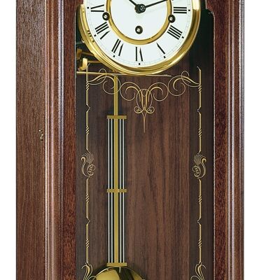 Hermle Wooden Wall Clock 70509-070341 Mahogany 4/4 Westminster