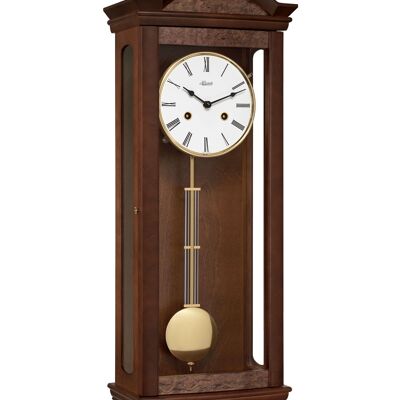 Hermle pendulum wall clock in root wood look 71001-030141 1/2 hour strike