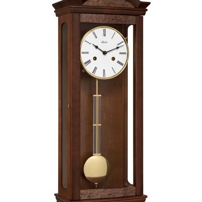 Reloj de pared de péndulo Hermle con aspecto de madera de raíz 71001-030341, 4/4 Westminster