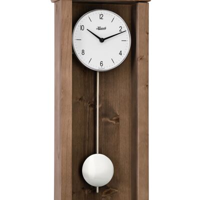 Hermle 71002-032200 horloge murale à pendule à quartz avant-gardiste, noyer