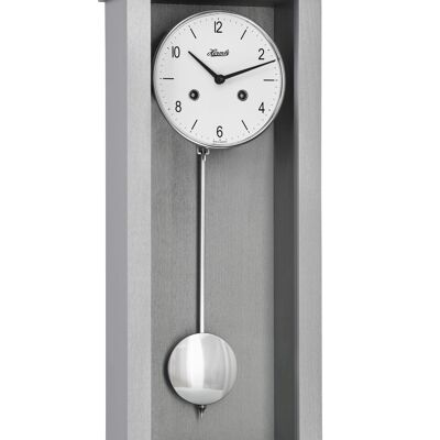 Hermle 71002-L10141 reloj de pared de péndulo vanguardista, mecanismo de sonería mecánica sonería de 1/2 hora