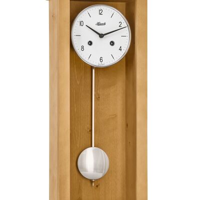 Hermle 71002-N40141 reloj de pared de péndulo vanguardista, mecanismo de sonería mecánica sonería de 1/2 hora