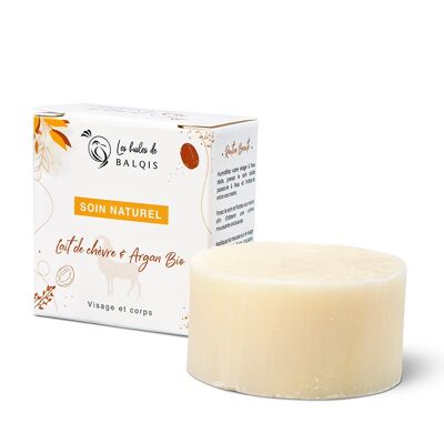 Natural soap with goat's milk and organic argan oil