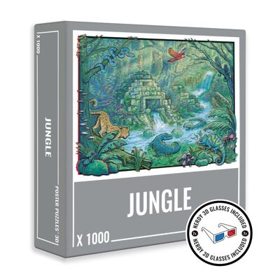 Dschungel 1000-teiliges 3D-Puzzle für Erwachsene
