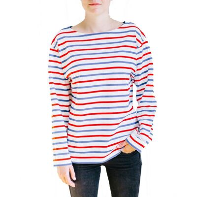 Tricolor sailor top (women) - Made in France