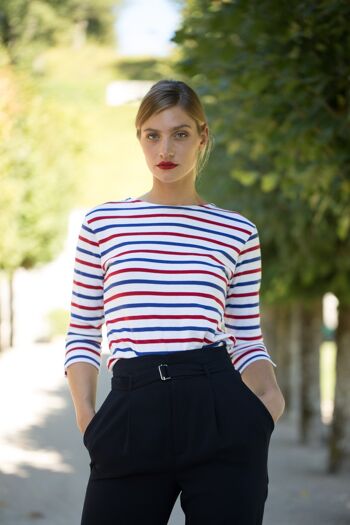 Marinière Tricolore (femme)- Made in France 2