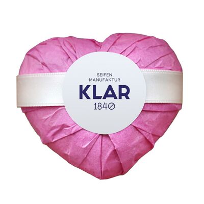 Heart Soap Rose Blossom 165g, Cosmos certified, palm oil free