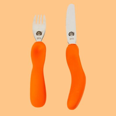 Stage 3 - Jeddie orange - Children's Cutlery