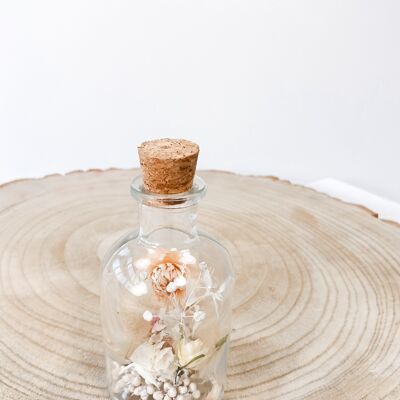 Dried flowers in bottle collection LOVELY SMALL