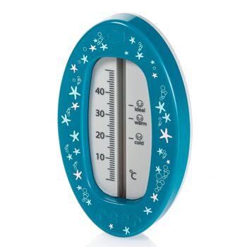 Thermomètre de bain ovale - bleu 1