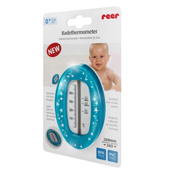 Thermomètre de bain ovale - bleu 3