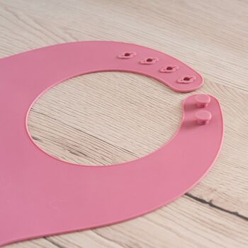 Bavoir en silicone Eat'n Tidy - rose 4