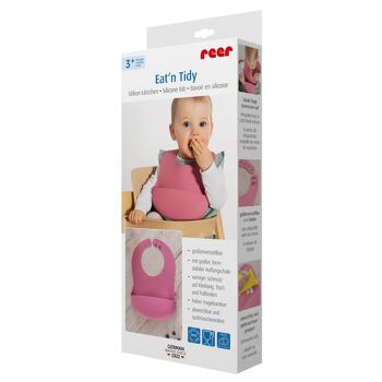 Bavoir en silicone Eat'n Tidy - rose 6