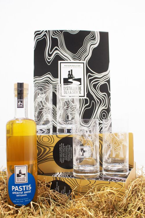 Coffret Pastis + 2 verres