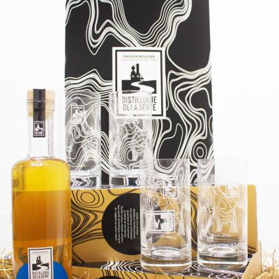 Coffret Gin Tonic, La distillerie de la Seine, 70cl 44%