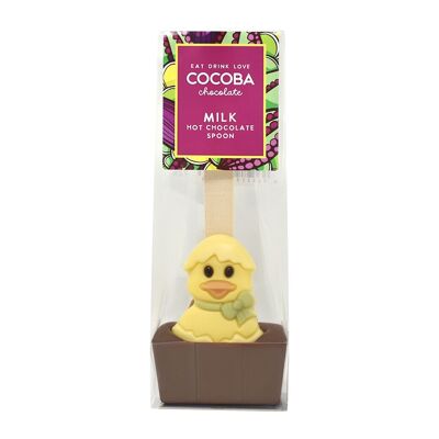 Easter Duckling Milk Hot Chocolate Spoon