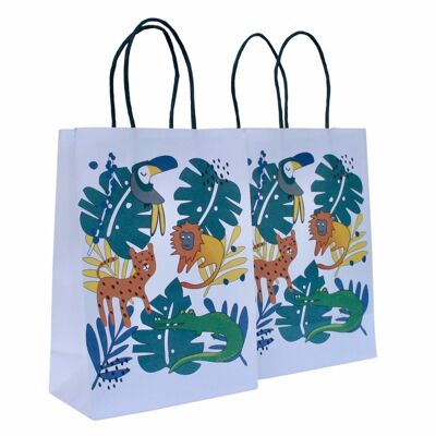 Tropische Tiere Beutetasche | Tropische Party | Dschungelparty | Tropische Tiere Partytüten