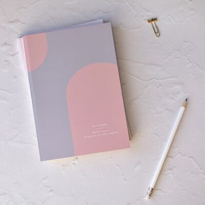 A5 Blue & Pink Arch Notebook
