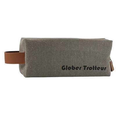 Trousse nomade S, "Globetrotteur", vercors taupe