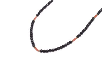 Collier hématite avec corail 1