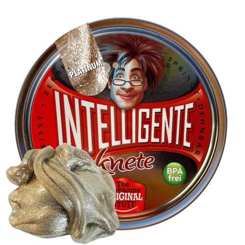 INTELLIGENTE knete - Medium Platinum unglaublich starker Glitzer-Effekt