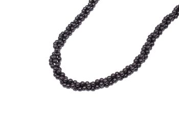 Collier hématite triple torsadé 3