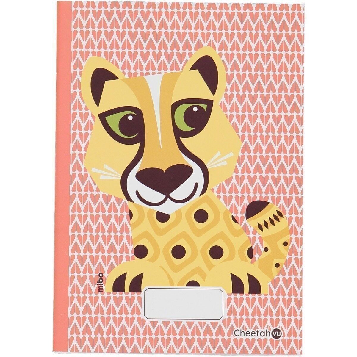 Cahier A5 en papier recyclé - Guépard