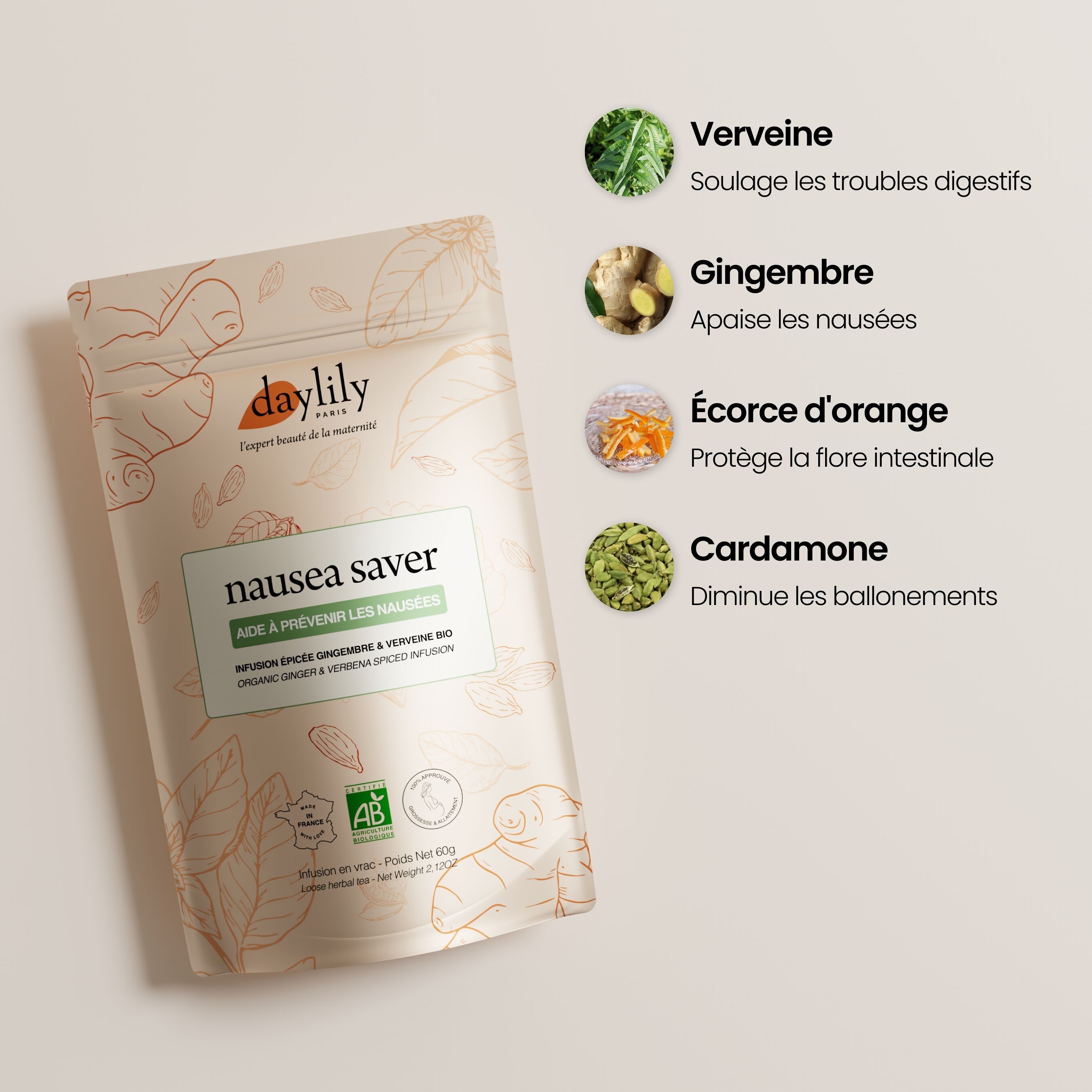 Nausea Saver - Kräutertee gegen Übelkeit
