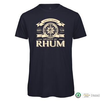 T-shirt homme - Tous les chemins mènent au RHUM