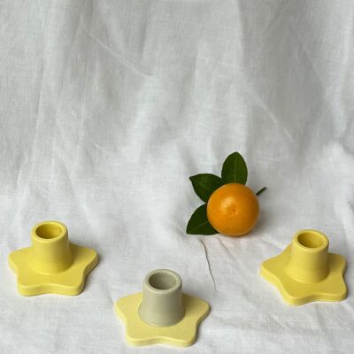 Daisy Candlestick Holders - pack of 3 , SKU215