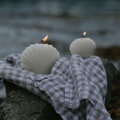 Set of Shell Scented Candles: Small and Large , SKU353